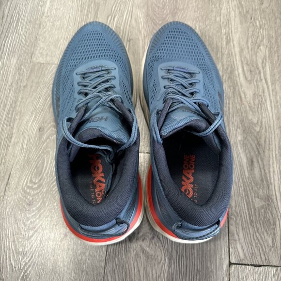 Hoka One One Mens Bondi 7 1110530 RTOS Blue Running Shoes Sneakers Size 9.5 2E main image 7